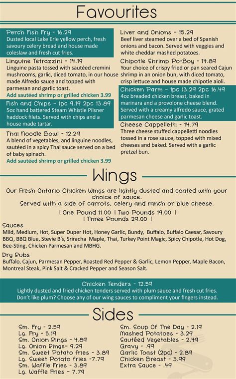 sandbar waterfront grill menu